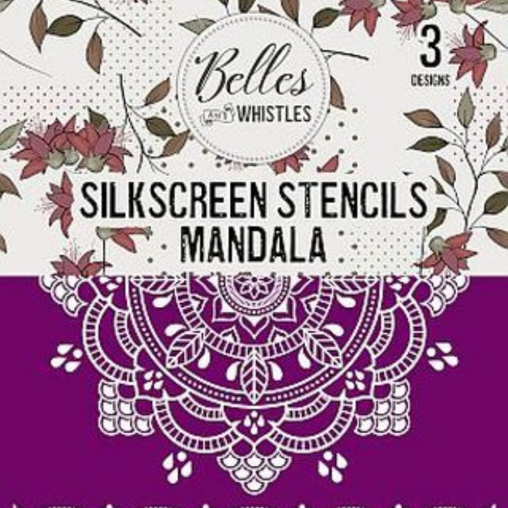 Belles Mandala Silkscreen Stencil-Levee Art Gallery
