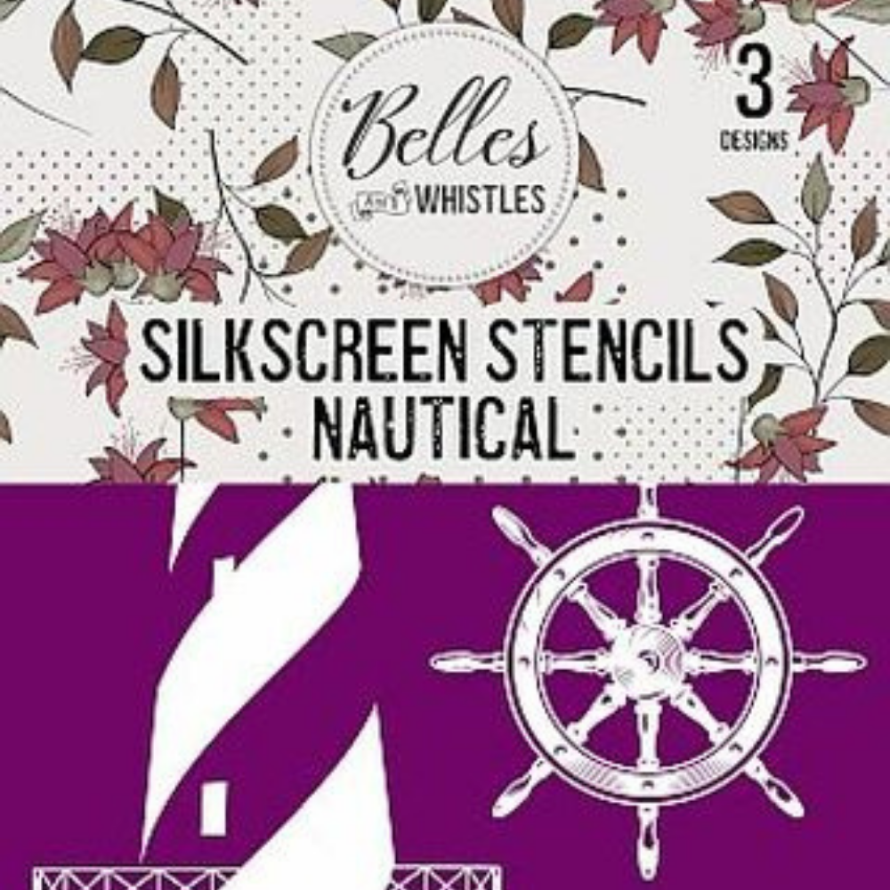 Belles Nautical Silkscreen Stencil-Levee Art Gallery