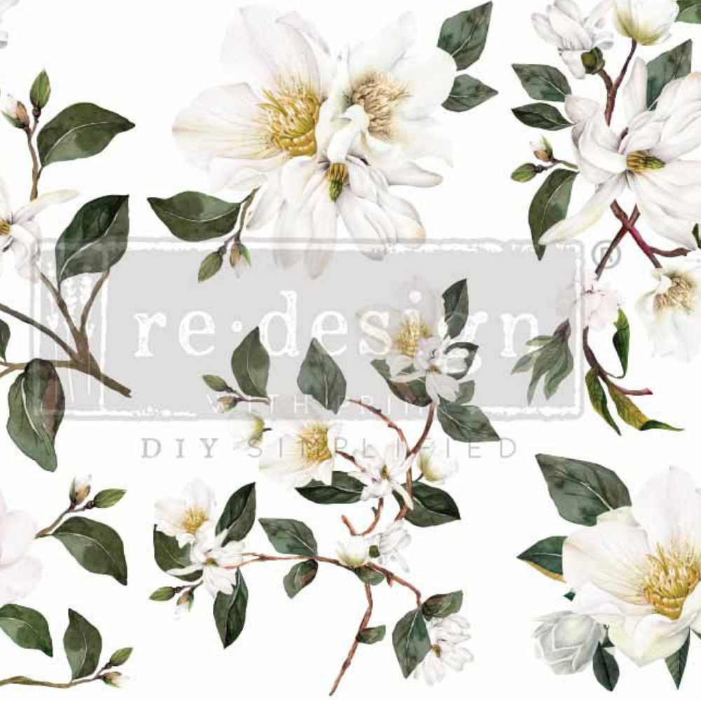 Decor Transfer - White Magnolia-Levee Art Gallery